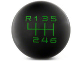 Shift Knob (Black/Green) for Mustang 2015-23 & 2024+ | #389555 | RTR